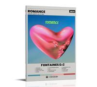 ZYWPRINT Fontaines D.C.-Romance Poster Music Album Cover Canvas Print Band Star Wall Art For Living Room Decor12x18inch(30x45cm) Frame-style