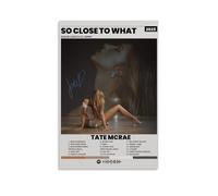 ZYWPRINT Tate Mcrae-So Close To What Poster, Hit Music Star Aesthetic Wall Art Canvas Printings for Bedroom Living Decoration 08x12inch(20x30cm) Unframe-style