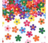 ZYWQ 100Pcs Felt Flowers Fabric Flower Embellishments for Knitting Handmade Craft DIY,28mm,Multicolor