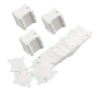 ZYWQ Embroidery Floss Bobbins, 128 Pcs Embroidery Floss Organizer, Plastic Embroidery Thread Cards for Cross Stitch Thread Holder Sewing Storage(White)