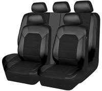 ZYWQSB66 Full Set Car Leather Seat Covers Sets For Audi Q2 Q3 Q4 Q5 Q7 Q8 Q9 S1 e-tron 1995-2023, Waterproof Breathable Seat Covers Car Interior Accessories,Black