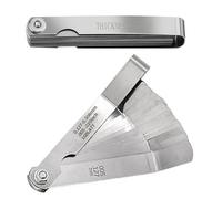 ZYWUOY 32-Piece Straight + 16-Piece Offset Feeler Gauge Set, Stainless Steel Measurement Tool for Automotive, Mechanical & Industrial Use, Metric/SAE Dual-Scale (0.04-0.88 mm / 0.0015-0.035 in)