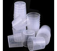 ZYWUOY 60ml Measuring Cups, 30pcs Reusable Transparent Lab Graduated Mixing Cups Multipurpose Liquid Container Measuring Pots for Kitchen Cooking