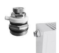 ZYWUOY Automatic Radiator Air Vent, Manual Bleed Valve, Brass Heating Exhaust, Efficient Noise Reduction, Pressure-Ready Core Swap, 3/4" & 1" Sizes for UK Central Heating Systems