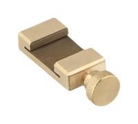 ZYWUOY Brass Ruler Limit Block for Woodworking, 26.5 mm Adjustable Positioning Scriber with Screw Lock, Lightweight 60 g Tool Compatible with Stainless Steel Rulers