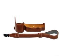 ZYWUOY Brown PU Leather Camera Body Case for D850(Light Brown) | Brown finish, for durable synthetic leather, semi-enclosed design, quick for access, protects body