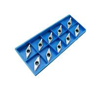 ZYWUOY Carbide CNC Turning Inserts for Aluminum Machining, VCGT110304-AK H01 Grade with ISO Standard Geometry, 10-Piece Pack for Lathe Wood and Non-Ferrous Metal Turning