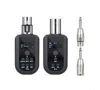 ZYWUOY Compact 2 4GHz Wireless Mic System with XLR Receiver, Operating Distance of 160 Feet for Various Events (One drag One)