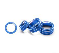 ZYWUOY Custom Fit Aluminum Alloy Covers for Air Conditioning Knobs in for Toyota for Corolla 2019 2025, Easy to Apply (Blue)