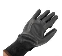 ZYWUOY Dustproof PU Coated Work Gloves in a Set of 12 Pairs for Construction and General Use (L)