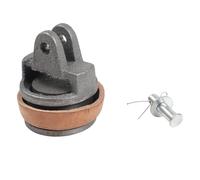 ZYWUOY Handle Piston, Garden Parts, Type 75 Replacement, Leather Seal Bolt Kit, Grey Cast Iron for Hand Water Repair