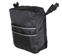 ZYWUOY Mobility Scooter Seat Back Bag, 420D Oxford Storage Organizer with Reflective Stripe for Wheelchairs and Power Chairs, Black