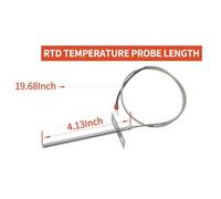 ZYWUOY Replacement Temperature Probe Sensor, Compatible with for pitboss Pellet Grill for RTD PT1000, High Temp Resistance Metal Probe for PB Series