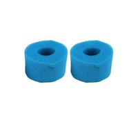 ZYWUOY Reusable Blue Foam Pool Filter Sponge for Intex Bubble & Jetted Pure-Spas - 2-Pack, 10.8 x 7.3 cm, 4 cm Center Hole, Replacement for S1 Paper Cartridge