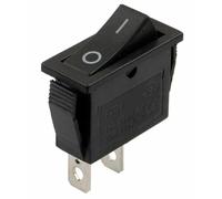 ZYWUOY Rocker Switch, 2 Position for spst 15A 250VAC On-Off for toggle for Treadmill Car Boat Dash, Black KCD3-101/2P Rectangular Panel Mount