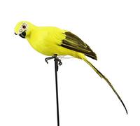 ZYWUOY Simulation Parrot, Artificial Fake Parrot Lifelike Feathered Bird Imitation Garden Ornament 25cm
