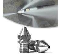 ZYWUOY Stainless Steel High-Pressure Sewer Drain Nozzle for Pressure Washers, 1/4" Quick-Connect Fitting with 1 Front + 3 Rear Jets, Compatible with Most Residential Pressure Washer Hoses