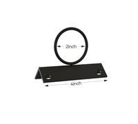 ZYWUOY Stainless Steel Rope Support Holder, Anti-Rust Drop Brackets for Railing Dock Garden, Black 4-Pack with Screws