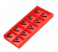 ZYWUOY TCMT 731 Carbide Inserts, C6 Grade CNC Lathe Turning Tools for Steel, Cast Iron & Stainless Steel, 10-Piece Pack with 2 mm Thickness and 10 mm Side Length