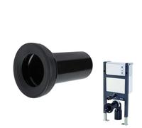 ZYWUOY Wall Mounted Toilet Drain Pipe, Sewage Connection Pipe, 185mm Straight Pipe, ABS PP Odour Proof, Easy Install for Wall Hung WC
