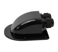 ZYWUOY Waterproof Solar Cable Guide Box for Motorhome Photovoltaic RV, Curved Design for High Wind for PROTECTION (Black)