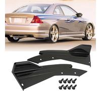 ZYXDMMJH 1 Pair Car Rear Bumper Lip Diffuser For BMW X1 F49 2019 2020 2021 2022, Rear Bumper Diffuser Spoilers Auto Side Fender Skirt Splitter Canard Protector,B-Black