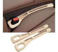 ZYXDMMJH 2 Pcs Car Seat Gap Filler Organiser For Mercedes Benz C-class W205 Sedan 2014 2015 2016 2017 2018, Leak Proof Filling Strip Car Accessories for Keys Phones Wallets,Beige