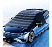 ZYXDMMJH Car Windscreen Cover for Abarth 500e Cabriolet 2023 2024 2025, Sun Rain Snow Frost Protector All Seasons Windshield Protector Magnetic Car Screen Cover,B