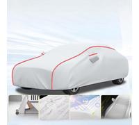 ZYXDMMJH Four Seasons Car Cover for Pilot IV 2022 2023 2024, Breathable Full Cover Rain Sun UV Dust Protection with Zipper Anti-scratch All Weather Protection,Silver Upgrade