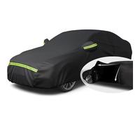 ZYXDMMJH Four Seasons Car Cover for VW Atlas Cross Sport 2020 2021 2022 2023, Breathable Full Cover Rain Sun UV Dust Protection with Zipper Anti-scratch All Weather Protection,Black