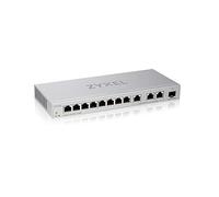 Zyxel 12-Port Multi-Gigabit Ethernet Web Managed Switch | 3 x 10G | 1 x 10G SFP+ Fiber | 8 x GbE Ports | Plug & Play | Desktop or Wall-Mount | Ethernet Splitter XGS1250-12