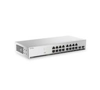 Zyxel 16 Port Ethernet Switch | Smart Managed Gigabit Network | GS1915-18v2 | 16x GbE + 2x GbE SFP Uplink Ports, Fanless, NebulaFlex, VLAN, QoS, Wall and Rack Mount Kits Included