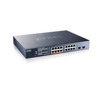 Zyxel 16 Port Network Ethernet Switch | Smart Managed PoE++ | XMG1915-18EP | 8x 2.5G + 8x PoE++ with 180W Budget + 2x 10G SFP+, Smart Fan, NebulaFlex, VLAN, QoS, IGMP Snooping, Rack Mount Kit Included