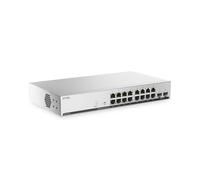 Zyxel 16 Port PoE Switch | Smart Managed Ethernet Network | GS1915-18EPv2 | 8x PoE+ with 130W Budget + 8x GbE + 2x SFP Ports, Smart Fan, NebulaFlex, VLAN, QoS, Wall and Rack Mount Kits Included