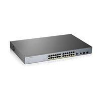ZyXEL 24-Port Gigabit 375W High Powered Poe+ Smart Managed IP and CCTV Surveillance Switch (GS1350-26HP)