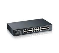 Zyxel 24-Port Gigabit Switch | Smart-Managed | Rack/Table & Fanless Mounting | VLAN, IGMP, QoS [GS1900-24E]