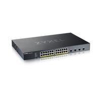 Zyxel 24 Port Network Ethernet Switch | Lite-L3 | 10G | PoE | XGS1935-28HP | 24x PoE+ with 375W Budget + 4x 10G SFP+ Ports, NebulaFlex, Smart-Managed L3, Smart Fan, Rack Mounting Kit