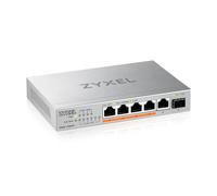 Zyxel 5-Port 2.5G Multi-Gig Unmanaged Switch @70W with 4x PoE++ (60W) | 1x 10G SFP+ | Desktop/Wall Mount [XMG-105HP]