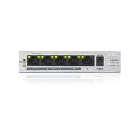Zyxel Switch GS1005HP - 5-Port Gigabit Unmanaged, 4 x PoE+ (60W) Limited Lifetime Protection