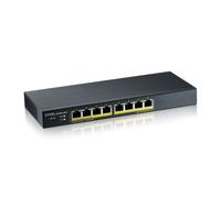 Zyxel 8-Port Gigabit PoE Switch Smart Managed Table/Wall Mounted and Fanless