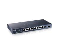 Zyxel 8 Port Network Ethernet Switch | Smart Managed 2.5/10G | XMG1915-10E | 8x 2.5G RJ-45 + 2x 10G SFP+ Ports, Fanless, NebulaFlex, VLAN, QoS, IGMP Snooping, Wall Mount Kit Included