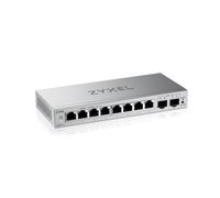 Zyxel 8-Port Gigabit Switch | Web Managed Ethernet Network | 2x SFP Uplinks | QoS, Link Aggregation, VLAN, IGMP Snooping | Fanless | Desktop [GS1200-10v3]