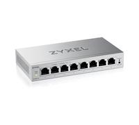 Zyxel 8 Port Network Ethernet Switch | Web-Managed | GS1200-8V3 | 8x GbE Ports, Fanless, Web-based Management, VLAN, QOS, IGM Snooping, Energy Efficient, Power Adapter Included