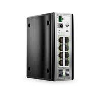 Zyxel 8 Port PoE Switch | Smart Managed Ethernet Network | GS1915D-10HPv2 | 8x GbE PoE+ with 140W Budget + 2x GbE SFP Uplink Ports, Fanless, NebulaFlex, VLAN, QoS, DIN-Rail Mount Kit Included