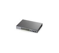 Zyxel 16-Port GS1350-18HP Smart Managed PoE Gigabit Switch with GbE Up