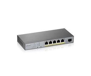 Zyxel GS1350-6HP-EU0101F commutateur réseau Géré L2 Gigabit Ethernet (10/100/1000) Connexion Ethernet, supportant l'a