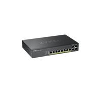 Zyxel GS2220-10HP Managed L2 Gigabit Ethernet (10/100/1000) Power over Ethernet (PoE) Black