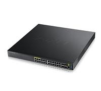 ZyXEL GS3700-24HP L2 + Managed Gigabit Ethernet (10/100/1000 Ethernet Connection, Supporting the Black (PoE) Power Over the Port Network Switch - (Networks Switches Managed Network Switch L2 + Gigabit Ethernet (10/100/1000), Connection, Supporting the Power Over Ethernet (PoE Port))