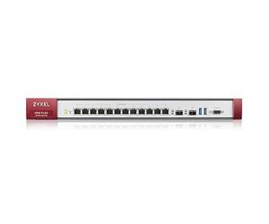 Zyxel USGFLEX200HP Cyber Security Firewall | 6.5 Gbps, Up to 100 Users | Hardware Only | 6x Gigabit + 2x 2.5G Ports (1x PoE+) | VPN, IPS Anti-Malware | Nebula | Fanless | Rack-Mountable