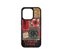 Zyxelven TV Series Theme Graffiti Phone Case for iPhone 16, Black Carbon Fiber Glossy Phone Cases